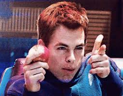 Image result for captain kirk throws finger