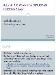 Kuasa mahkamah memerintah pembahagian harta sepencarian rayuan seksyen 123. 6th Lecture Muta Ah Dan Harta Sepencarian