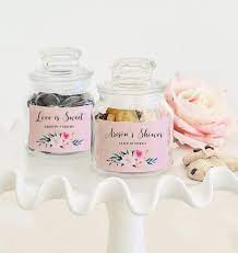 Wedding Favor Jars Personalized Cookie Jar Favors Custom Mini Etsy Weddingfavorsjar Wedding Favour Jars Personalized Cookie Jar Bridal Shower Desserts Table