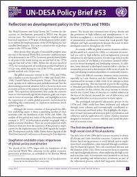 A sample of an essay on globalization. Reflection On Development Policy In The 1970s And 1980s Department Of Economic And Social Affairs