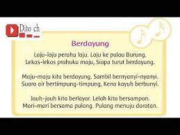 Lagu Tematik Berdayung Kelas 3 Youtube