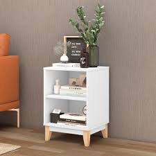 Velador Nicho Con Repisa Dominga Blanco.