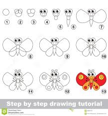 The images above represents how your finished drawing is going to look and the. Butterfly Drawing For Kids Step By Step Max Installer