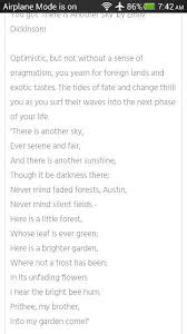 Emily Dickson There Is Another Sky Words Famous Poems Optimistic