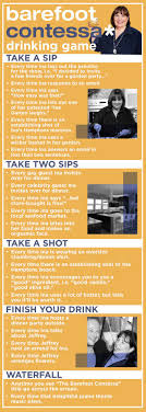 Here Is The Barefoot Contessa Drinking Game You Need Drinking Games Barefoot Contessa Drinking Humor