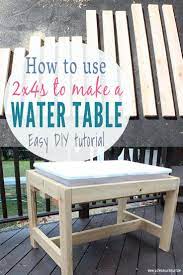 How To Build A Diy Sand And Water Table Easy Sensory Table With Lids Water Table Sand And Water Table Sand Table