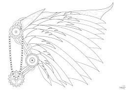 Open the file in adobe reader. A Steampunk Wing Vintage Adult Coloring Pages