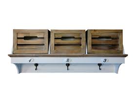 Llll aktueller und unabhängiger holzkorb test bzw. Garderobe Ablage Mit 3 Holzkisten Weiss Elbmobel