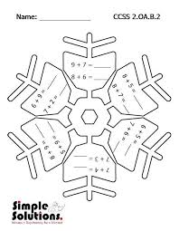 Second Grade Math Worksheet Free Download Math Snow Ccss Http Summersolutions Net Winter Math Worksheets Text Features Worksheet 1st Grade Worksheets