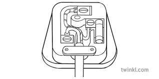 A smart plug is a home automation device and is a hot new thing. Plug Diagram Blank Circuits Electricity Science Ks4 Bw Rgb Illustration