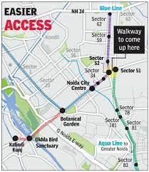 It is a rare bouquet coming from a. Aqua Line Now A Walkway To Link Aqua Blue Lines Noida News Times Of India