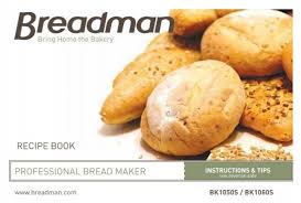 Select white bread setting, 1.5 pound loaf and medium crust. Bk2000bq Recipe Book Professional Bread Maker Breadman