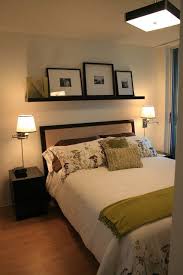 The worst place to install shelves in the bedroom is directly over the bed, where items can fall during earthquakes or rambunctious bed activity. 9 Bedroom Decoration Ideas On A Budget All World Furniture Home Contemporary Bedroom Shelves In Bedroom