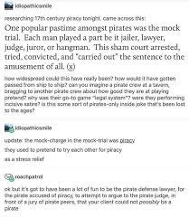 That S Gotta Be The Best Pirate I Ve Ever Seen Template Is This Real Pirate Play Is That Why They Had Jack Sparrow Dressed Up As A Judge In The 5th Movie Amelia V 5th History Humor Tumblr Funny History Nerd
