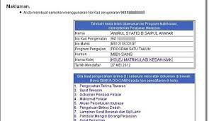 6 7 8 9 10 11 12 13 14 15 16 17 18. Semak Tawaran Matrikulasi Dan Cara Membuat Rayuan Matrikulasi Kujie2 Com