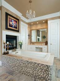 Chandeliers, bathroom lighting, pendants, ceiling lights Serene Main Bath Retreat Barbara Gilbert Interiors Hgtv