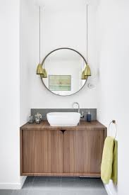 Salle De Bain Des Parents Meuble Sur Mesure En Noyer Stratifie Suspensions En Laiton Vasque A Salle De Bain Sans Fenetre Salle De Bain Lumiere Salle De Bain