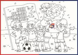 amusez vous avec le cahier de olympique lyonnais ol facebook coloriage grandes feuilles pdf