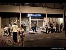 In 1831, three days of rioting erupted in queen's square after the house of lords rejected voting reform and in 1909 suffragette theresa garnett attacked winston. Bristol Riots Police Tactics Questioned After Second Night Of Violence In Stokes Croft