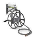 360 Swivel Steel Garden Hose Reel Cart with 5-ft Leader Hose, 125-ft Yardworks