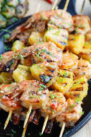 Grilled Coconut And Pineapple Sweet Chili Shrimp Recipe Delicious Grill Recipes Kabob Recipes Sweet Chili Shrimp