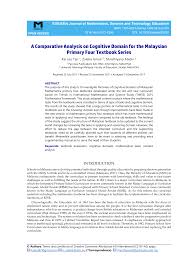 Buyerpan asiatic technologies sdn bhd. Https Www Ejmste Com Download A Comparative Analysis On Cognitive Domain For The Malaysian Primary Four Textbook Series 5343 Pdf