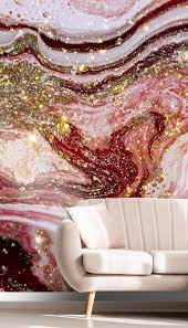 Violet Pink Agate Marble Wallpaper Mural Marble Wallpaper Pink Agate Wall Murals