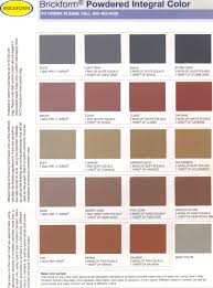 40 ageless brickform color hardener chart