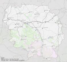 Cet Article Presente Une Carte De La Creuse Vous Trouverez Aussi Differentes Cartes Du Departement De La Creuse Sur Des Themes Varies Carte Creuse Tourisme