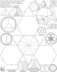 Archimedean Solids Fold Up Patterns The Geometry Code