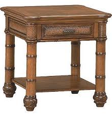 Havertys Antigua End Table Unique Grain Patterns Of The Bamboo Elements Provide A Distinctive Touch Riboon Okoume Veneers Table Chair Side Table Furniture