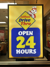 Jollibee S Drive Thru In Union City Open 24 Hours Jollibee Open 24 Hours Union City