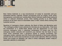 offering kitchen cabinets online