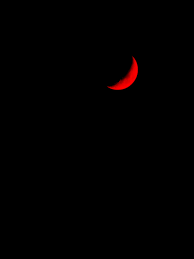Red Moon Against Black Sky Red And Black Wallpaper Red Aesthetic Black Aesthetic Wallpaper