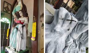 Kerkgebouw in maleisië (nl) st anne's church, bukit mertajam (en). Malaysiakini Holy Statues At St Anne S Church Bm Desecrated With Black Paint
