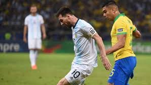 Brazil's neymar reacts during a copa america semifinal soccer match against peru at the nilton santos stadium in rio de janeiro, brazil, monday, july 5, 2021. 5z22kf4i2ltwom