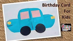 Tape the vertical part of the t to the prongs so it looks like a rounded car roof. Car Shaped Birthday Card Fun Craft Joyeeta S Jackpot Youtube