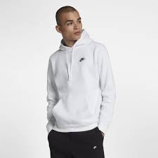Black And White Nike Outfit Mens Nike Sportswear Club Fleece Men S Hoodie Size Xl White Hoodies Men Pullover Nike Sportswear White Nike Hoodie