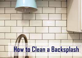 Finally, clean the tile faces by rubbing a new, clean sponge diagonally over the tiles. How To Clean Kitchen Backsplash Tiles