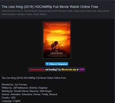 Movierulz Leaks The Lion King 2019 Online movierulz leaks the lion king 2019 online