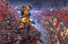 Wolverine Vs Ninjas Commission In Color Wolverine Marvel Wolverine Comic Wolverine Art