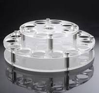 Round Holes 2 Tiers Acrylic Drinks Wine Cup Holder Tray