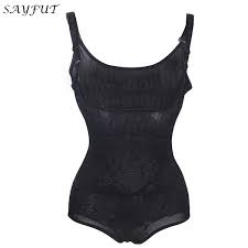 2019 Sayfut Women Bodysuit Control Corset Adjustable Shoulder Strap Waist Trainer Cincher Body Shapers Belt Tummy Slimming Shapewear From Merrylady