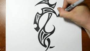 Once the process of creating your tattoo is finished, you will receive an email with a high resolution file of your final tattoo design, a photomontage of the tattoo, a certificate of authenticity, and a video about how your tattoo was drawn. Drawing A Cool Tribal Tattoo Design Sketch 4 Youtube