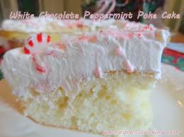This sensational strawberry poke cake only takes 15 minutes of prep and six ingredients to make. White Chocolate Peppermint Poke Cake Moore Or Less Cooking