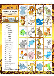 Tiere 1 Deutsch Deutsch Kinder Deutsch Lernen