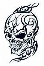 The tattoo depicts a large skull placed on the back to feel the entire back. Awesome Skulls N Stuff Photo Th 24 Tribal Skull Cool Tribal Tattoos Tribal Tattoos