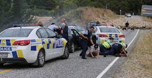 Car Chase In New Zealand Ends Because Of Sheep Blocking The Road X-post Rnewzealand Funny Funnypicture Funnytext Fu Police Car Chase Police New Zealand