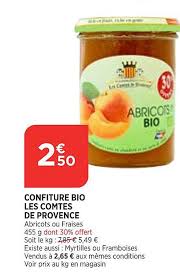 Offre Confiture Bio Les Comtes De Provence Chez Atac