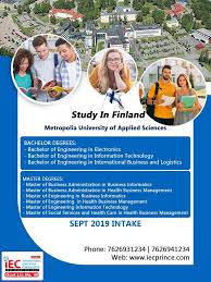 Study In Finland Metropolia University Of Applied Sciences Sept 2019 Inta Masters In Business Administration Bachelor Of Engineering Health Business